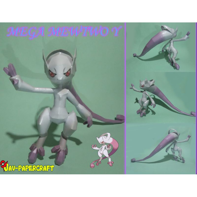 Pokemon Mega Mewtwo Papercraft