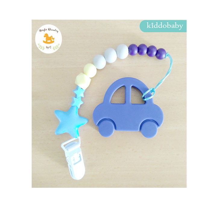Kiddo Bright Chewelry Teether - Car Navy