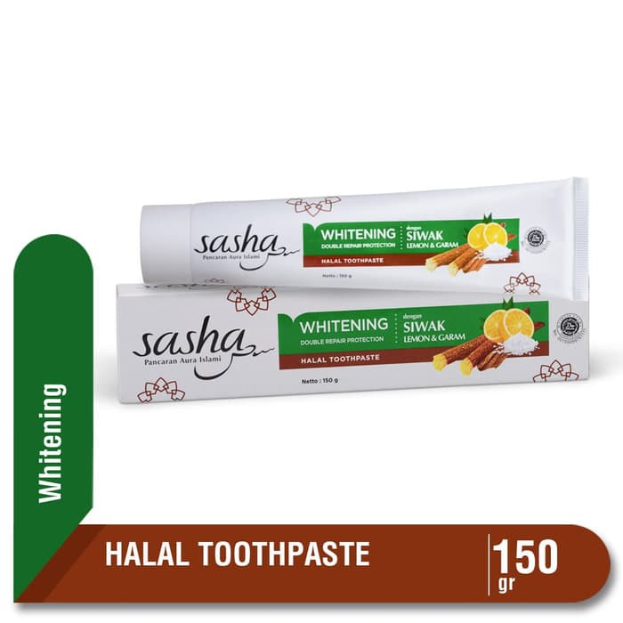 SASHA TOOTHPASTE WHITENING 150GR