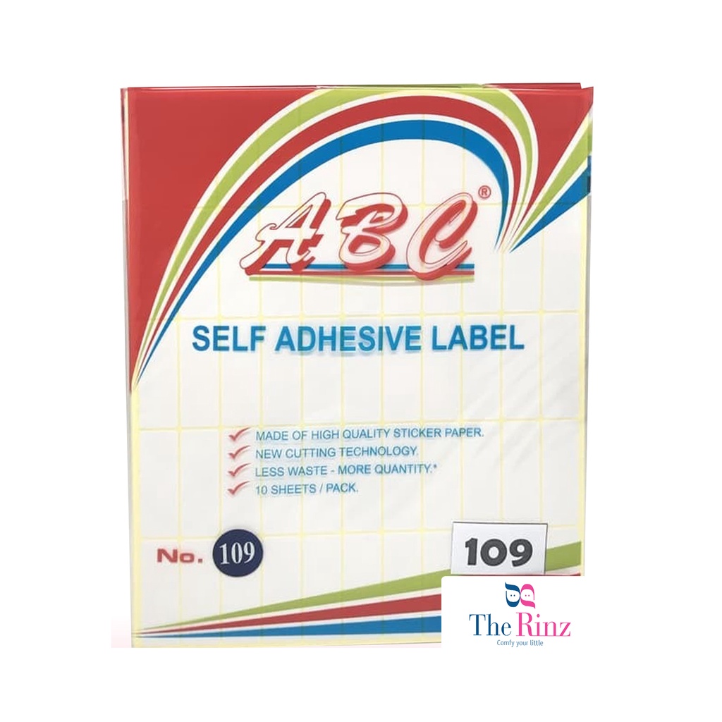 Sticker Label No.109 ABC