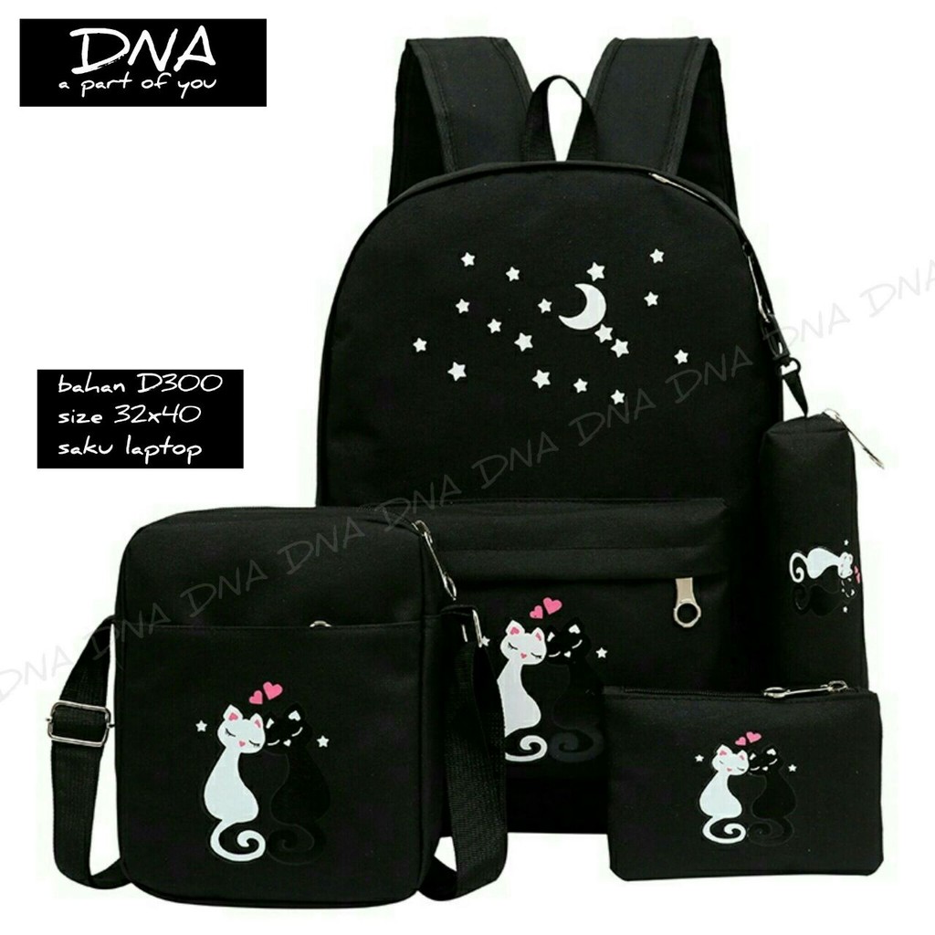 Backpack Nite Katzi Set 4 in 1