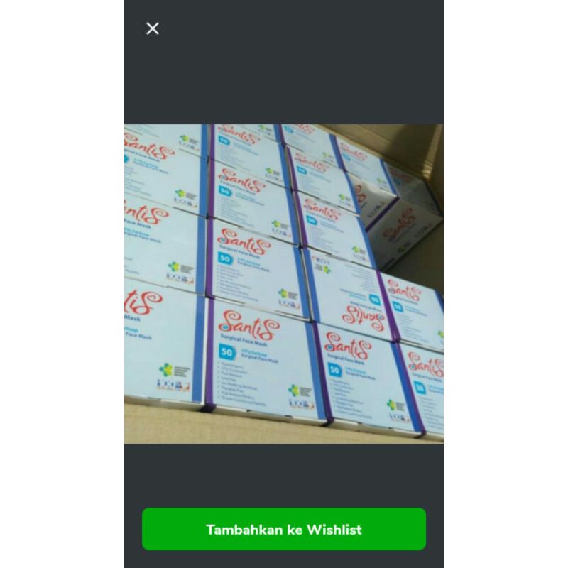 masker santis isi 50 pcs