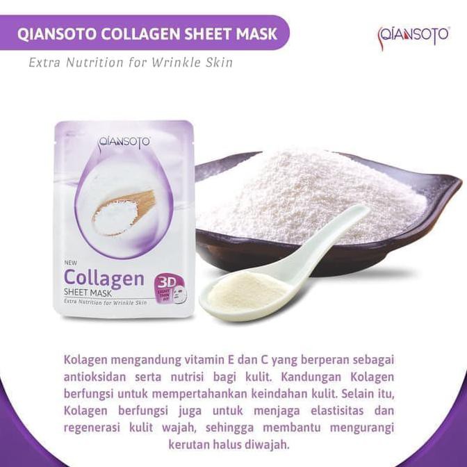 SQIANSOTO COLLAGEN SHEET MASK BPOM