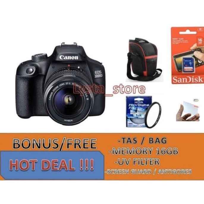 Canon Eos 3000D kit 18-55mm III / 3000D