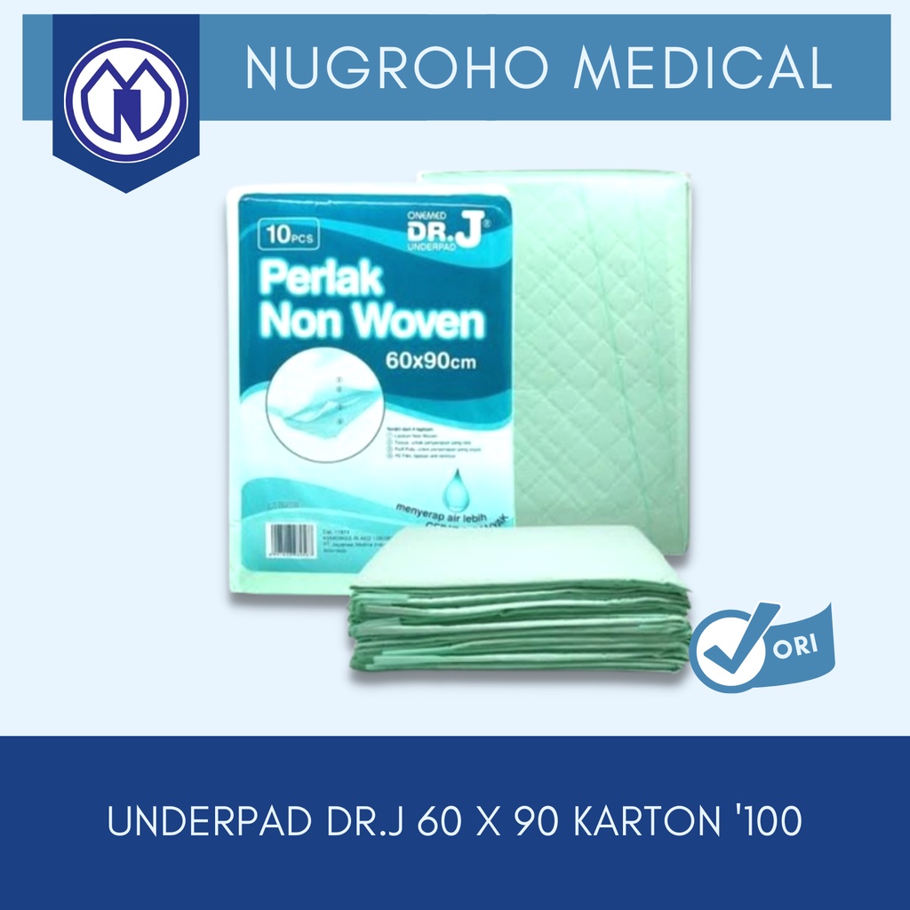 UNDERPAD DR.J 60 X 90 KARTON '100
