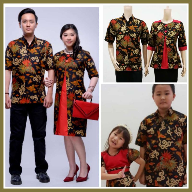 BATIK KELUARGA BATIK SARIMBIT SERAGAM BATIK