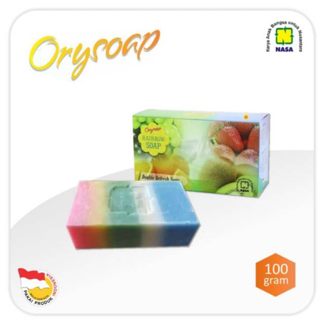 Rainbow soap
