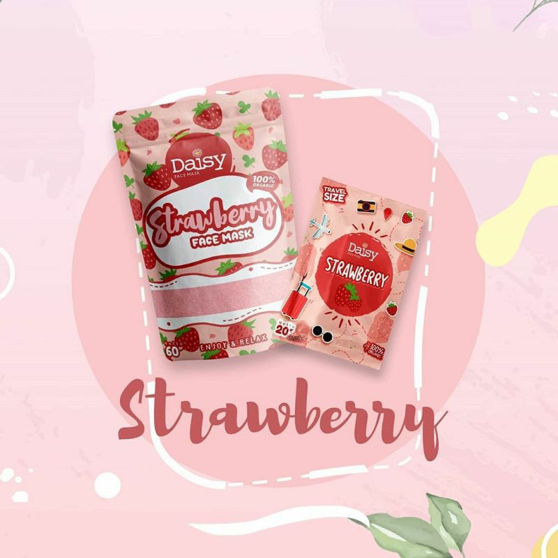 Daisy Organic Face Mask (Strawberry)