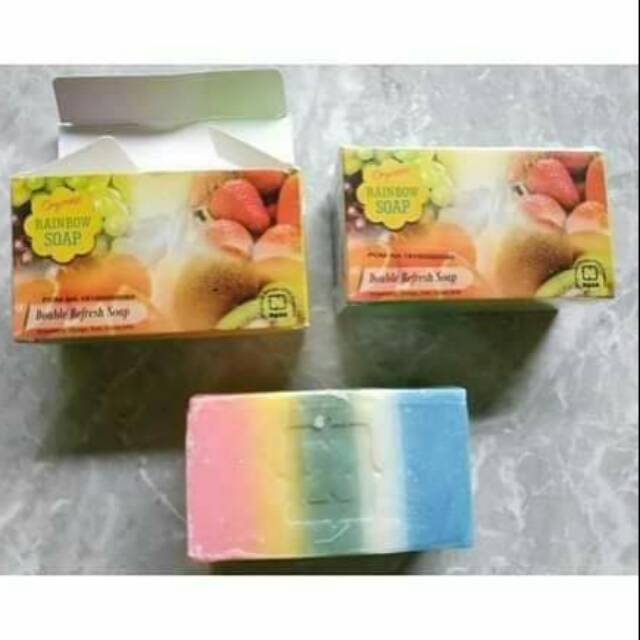 Rainbow soap