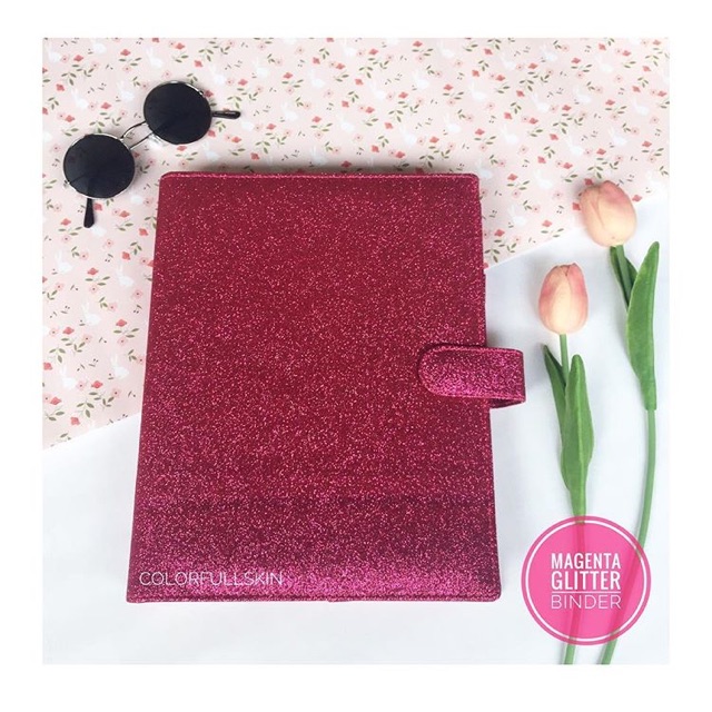 Glitter pink magenta