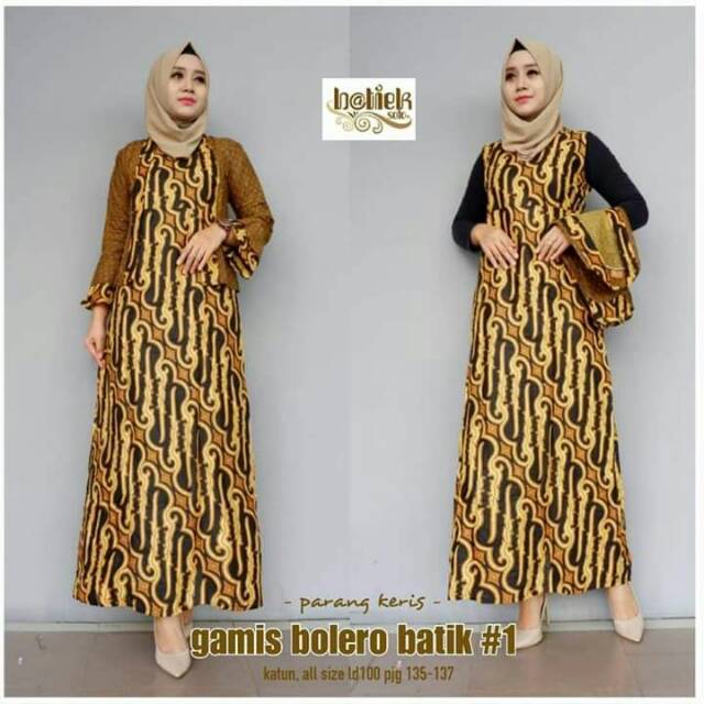 Gamis bolero batik