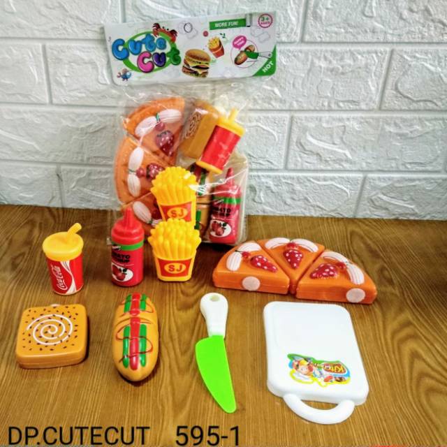 MAINAN ANAK CUTE CUT PIZZA