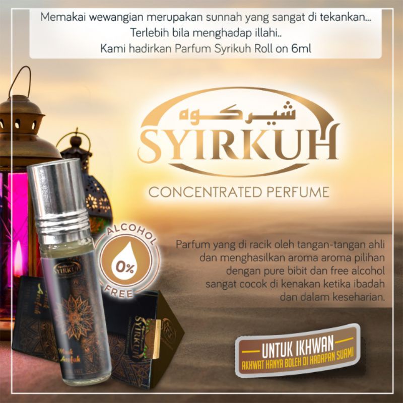 PARFUME SYIRKUH NON ALKOHOL