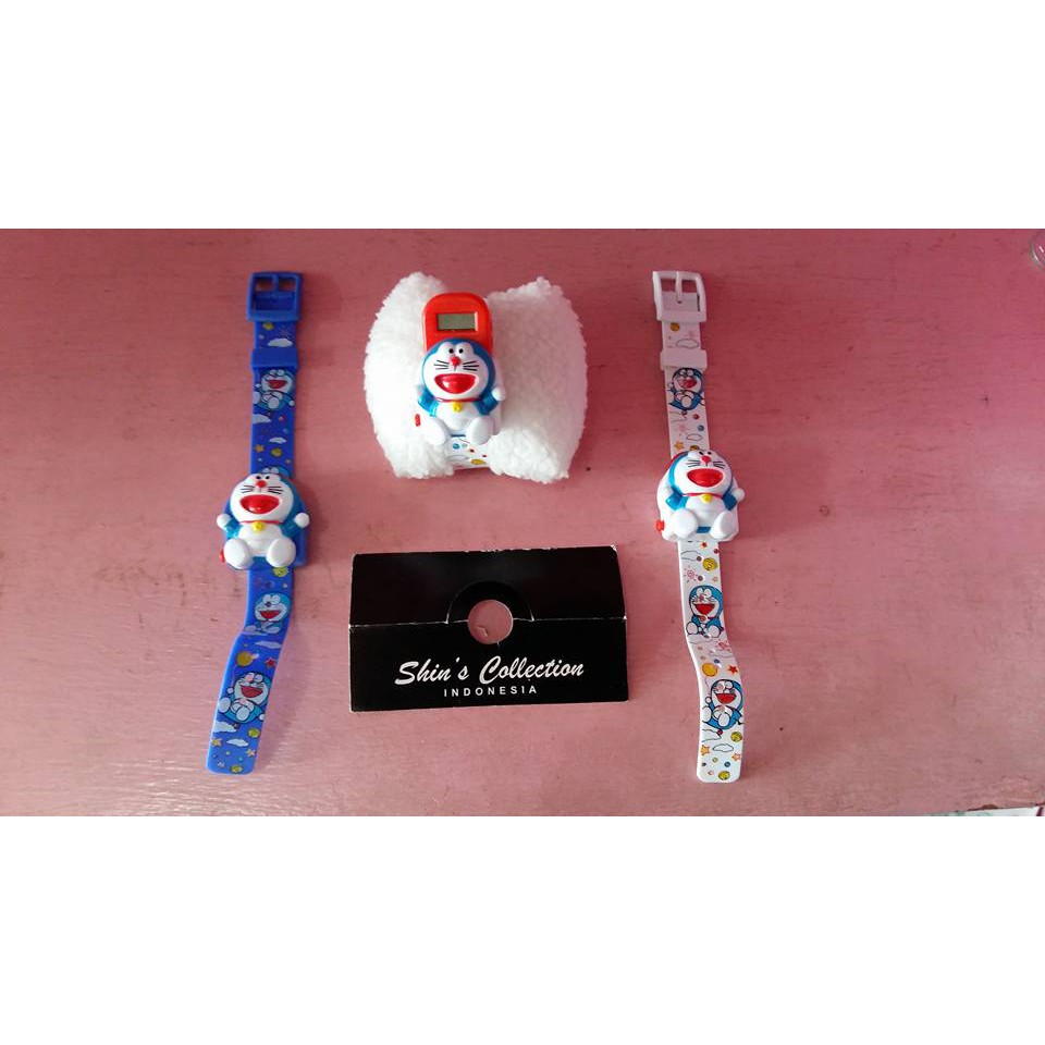 jam tangan digital boneka doraemon