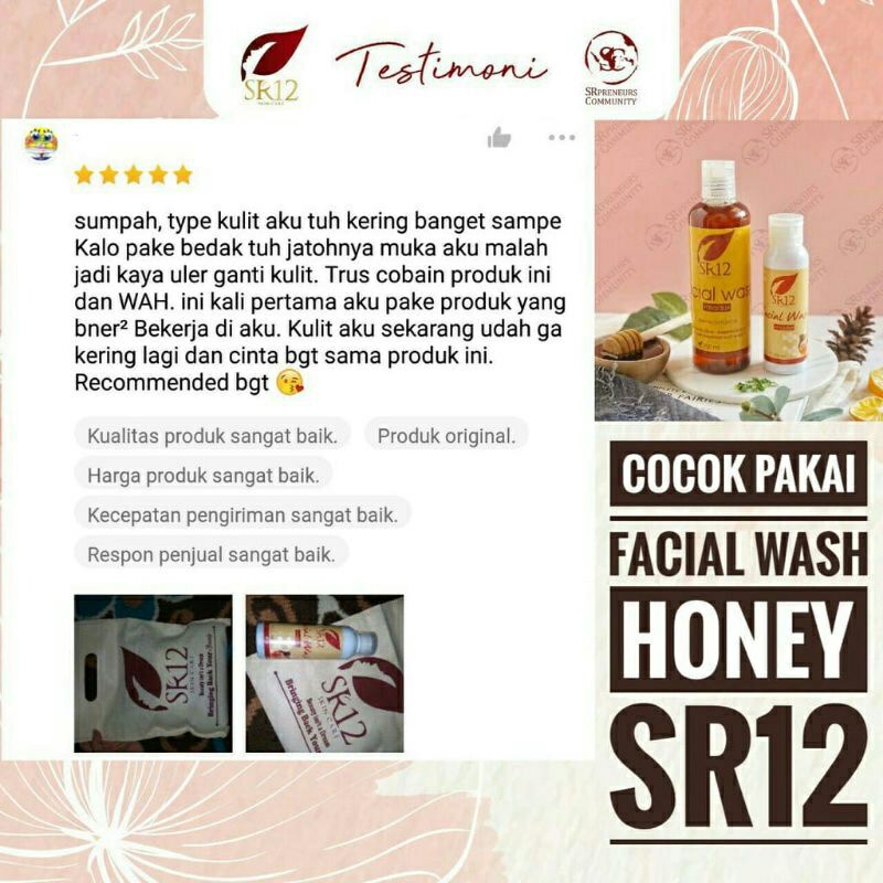 Facial Wash Honey SR12