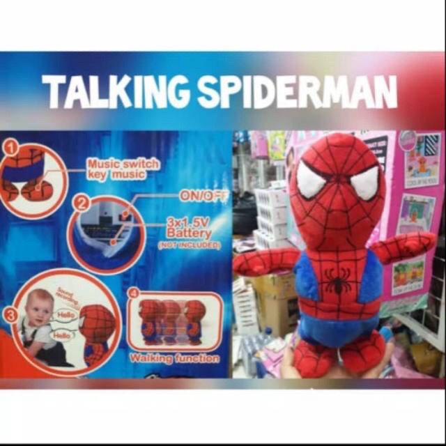 MAINAN SPIDERMAN WALKING TALKING MUSIC