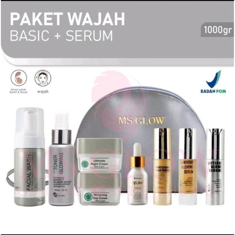 MS GLOW Paket Wajah