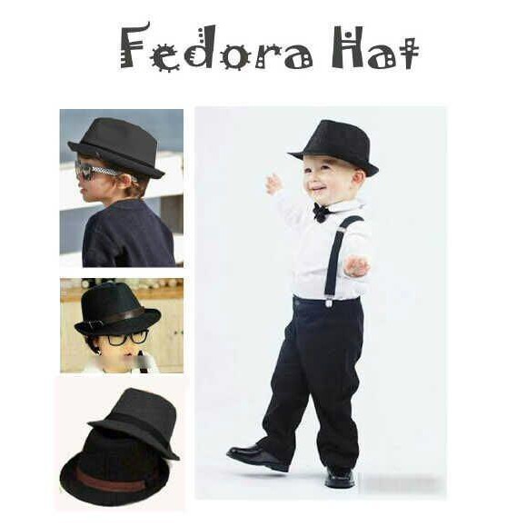 promo  Fedora Hat 2 Warna  .