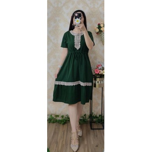 Dress serut renda