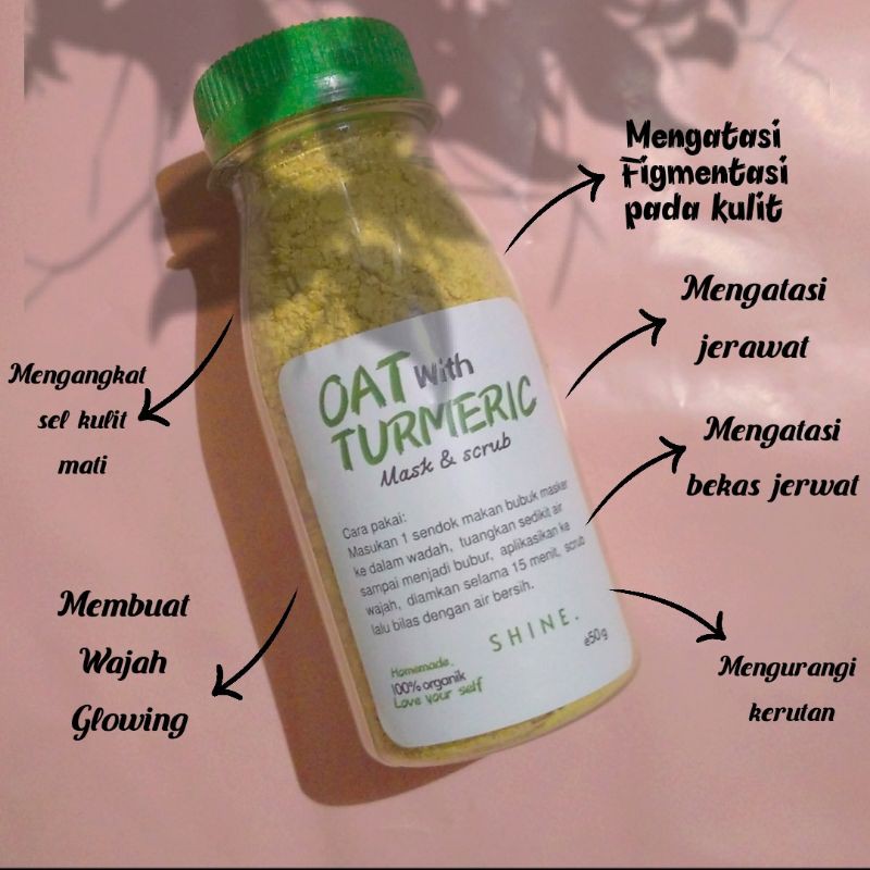 Masker Organik TUMERIC by Shine_tgr