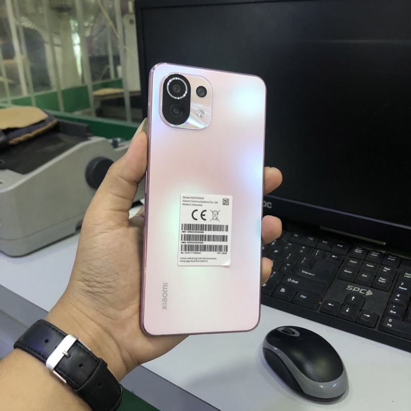 mi 11 lite 8/128 pink second resmi fullset