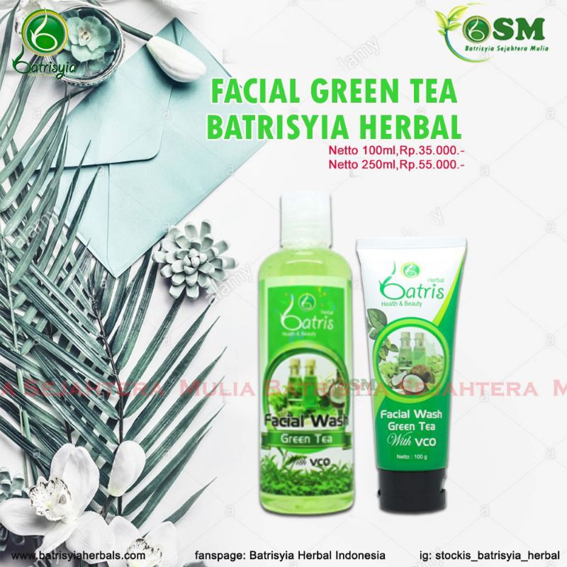 facial wash greentea 250 ml