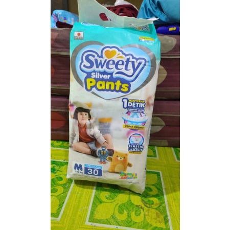 sweety pants silver size M