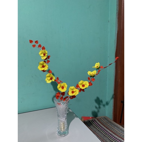 paket bunga pot kaca