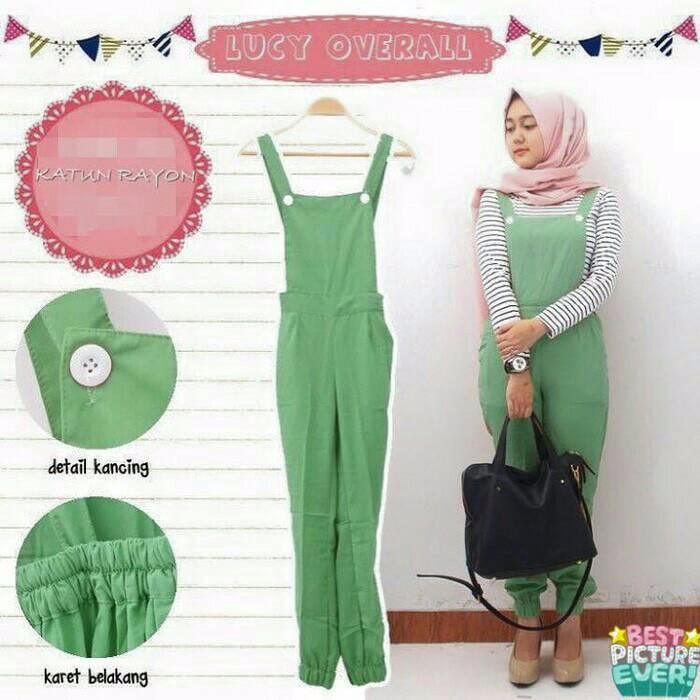 Termurah!! Lucy Overall Green