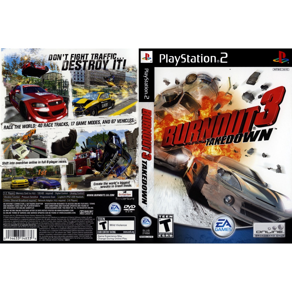Burnout 3 Takedown - kaset ps2