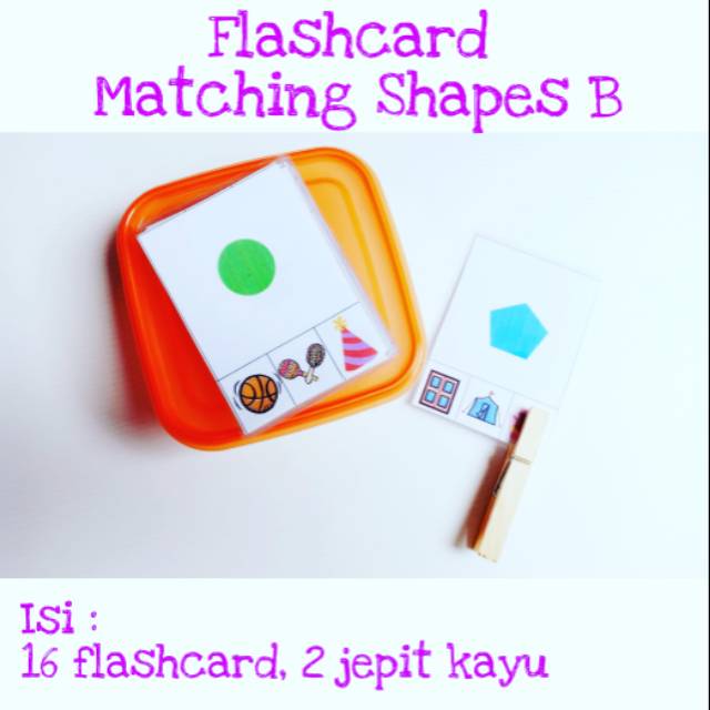 Flashcard Matching Shapes B