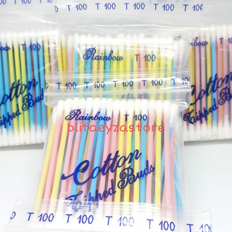 Cotton Buds Dewasa Murah RAINBOW (100pcs)
