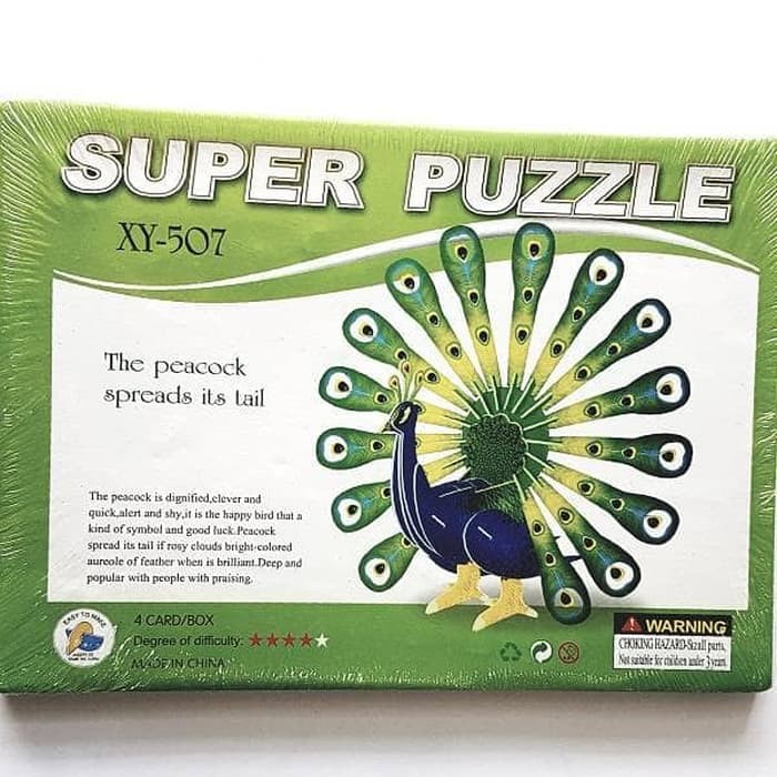 Puzzle 3d - The Peacock