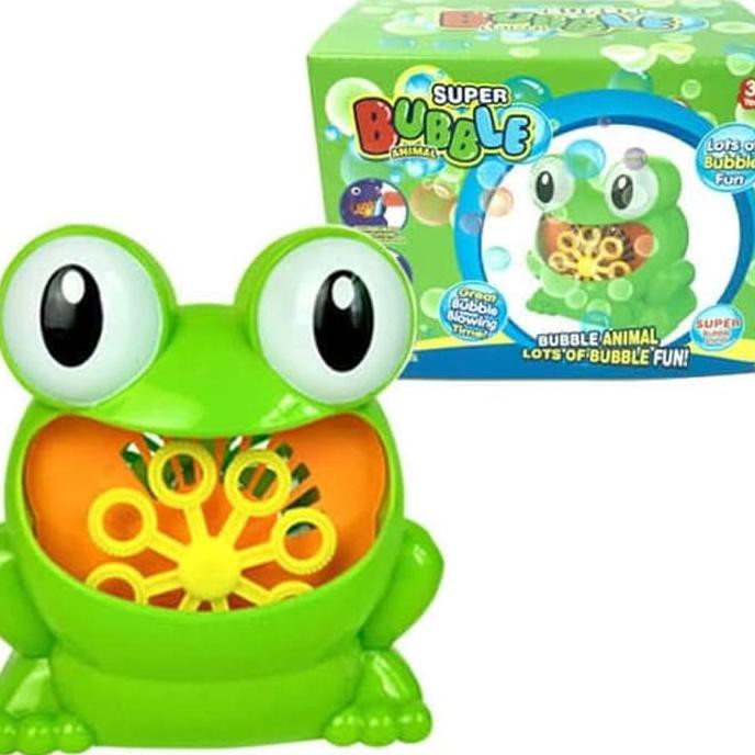 Automatic Bubbles Machine Frog Lovely Bubble Maker Child Gift Plastic - Termurah !