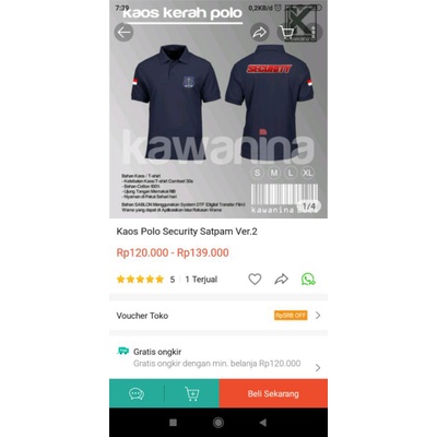 Kaos Polo Security Satpam Ver.2