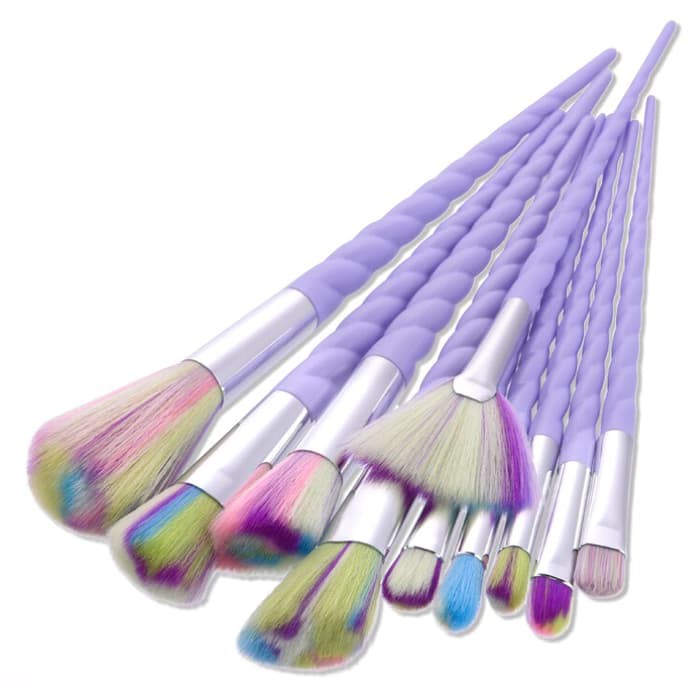 Unicorn Brush Make Up 10 Set