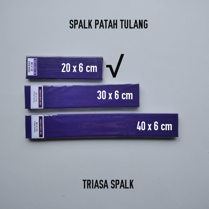 Spalk ukuran 20 × 6 cm