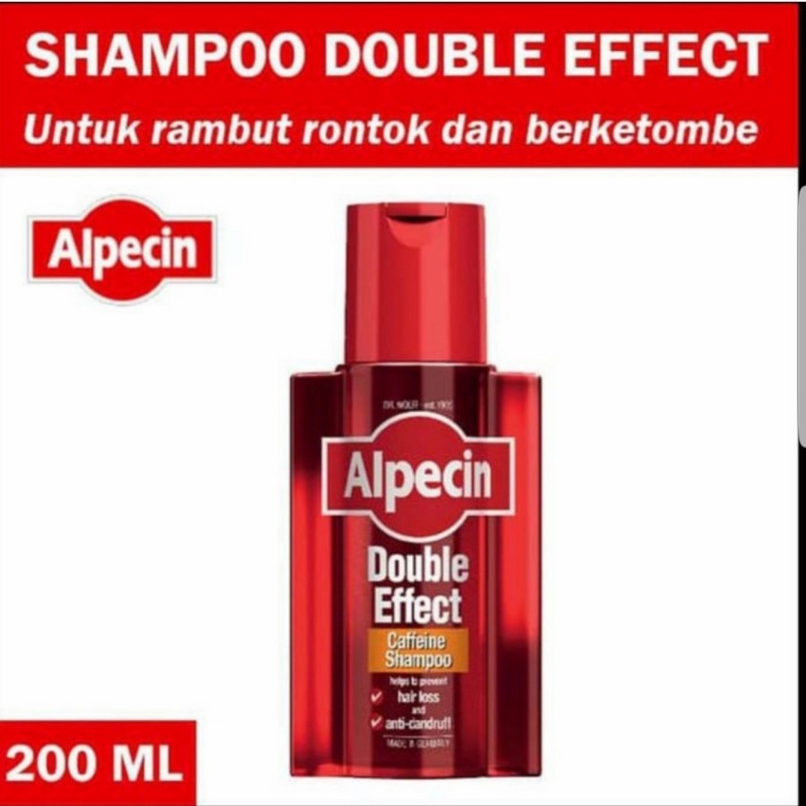 ALPECIN DOUBLE EFFECT CAFFEINE SHAMPOO /Shampoo rambut rontok
