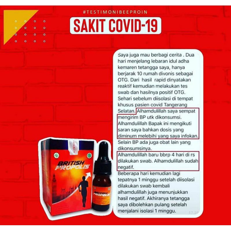 PAKET AGEN PLUS BRITISH PROPOLIS (10 BOTOL)