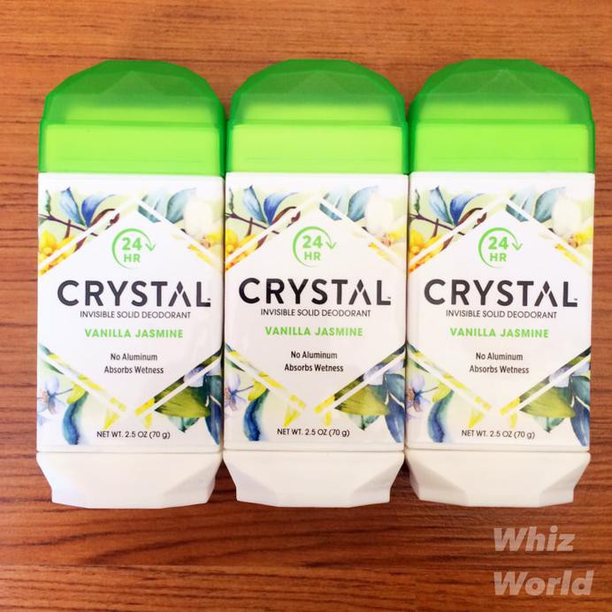CRYSTAL DEODORANT INVISIBLE SOLID LAST 24 HOURS ABSORBS WETNESS