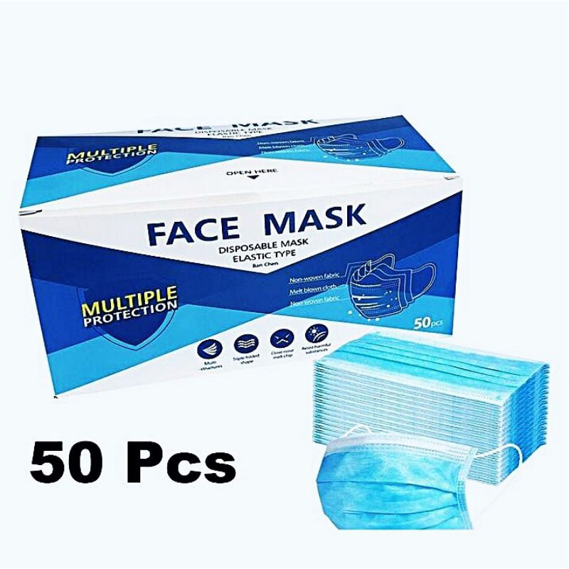MASKER 3PLY FACE MASK DISPOSABLE