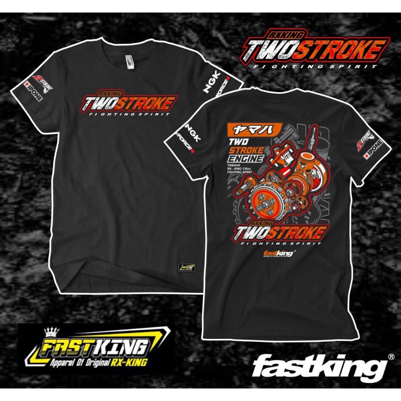 COD T-Shirt Two Stroke By Fastking Katun Combad 24s
