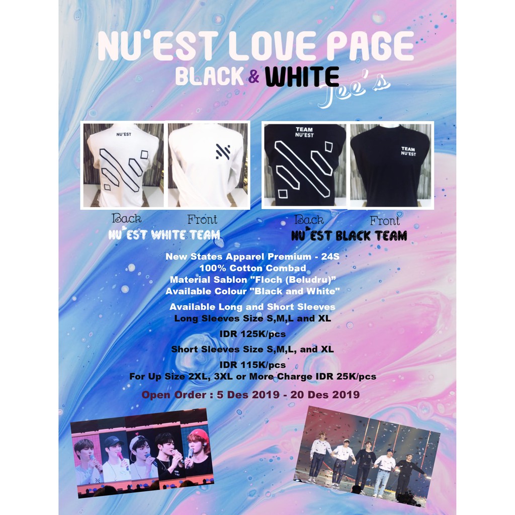 Nu'es Love Page Tee's