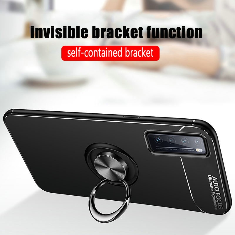 Premium Case Huawei Nova 7 - Casing Huawei Nova 7 Case Ring Holder