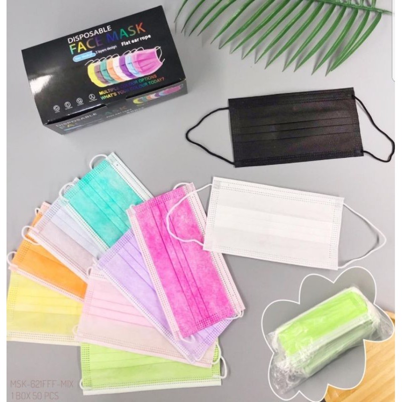 Masker disposable warna