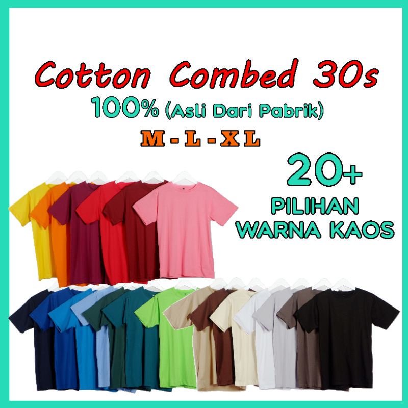 KAOS POLOS LENGAN PENDEK