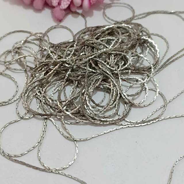 Rantai belut/snake pipih silver