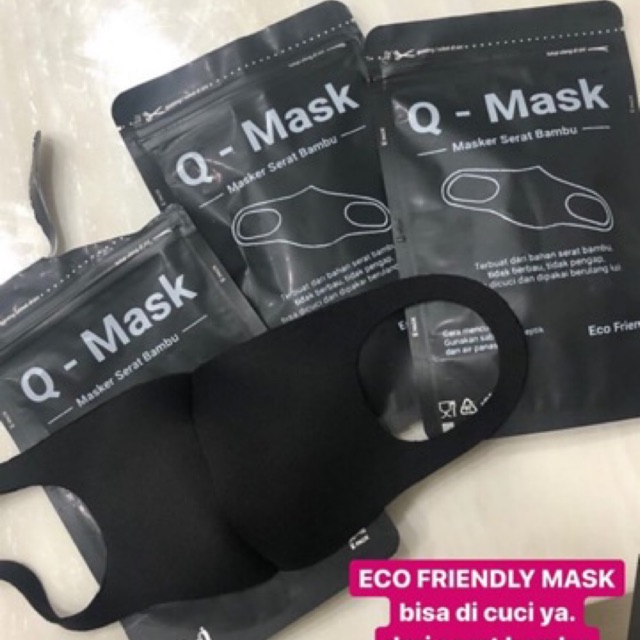 Masker QMASK ORIGINAL SERAT BAMBU