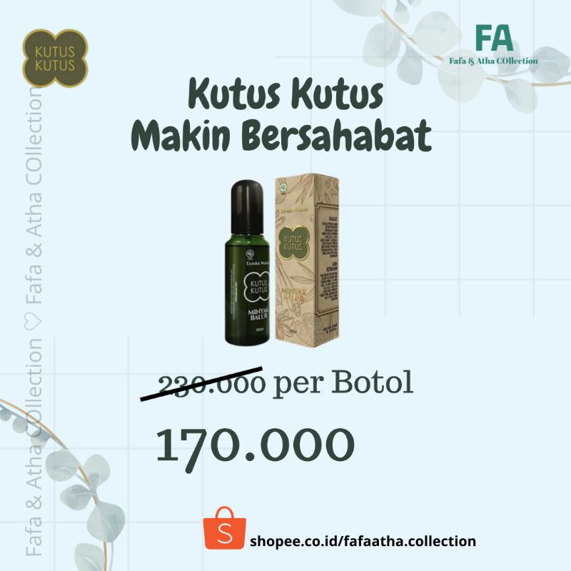 MINYAK KUTUS KUTUS TAMBA WARAS 100 ML