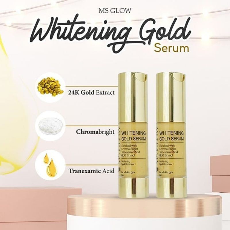 Whitening gold serum